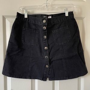 BDG Denim Button Up Mini Skirt